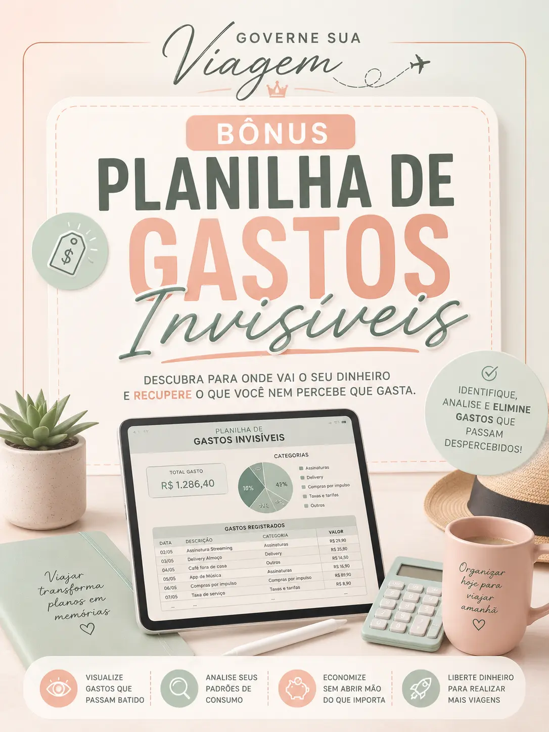 Bônus: Planilha de Gastos Invisíveis